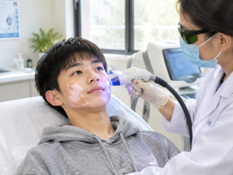 青少年白癜风照308激光多久做一次？疗程间隔怎么把握效果更好