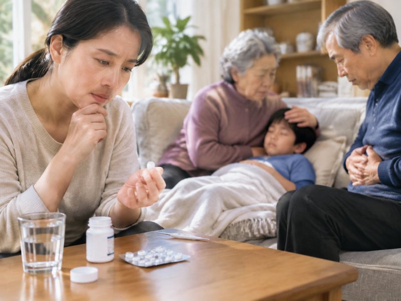 家里有老人孩子得了急性肠胃炎，要不要第一时间吃止泻药？