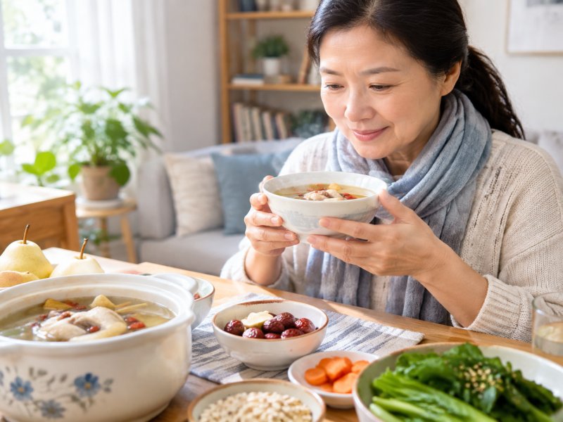 慢性支气管炎标证患者喝什么汤水能润肺？日常饮食怎么搭配
