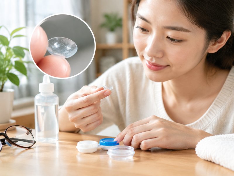 隐形眼镜上的蛋白质沉淀怎么清洗才干净，护理液要不要勤换