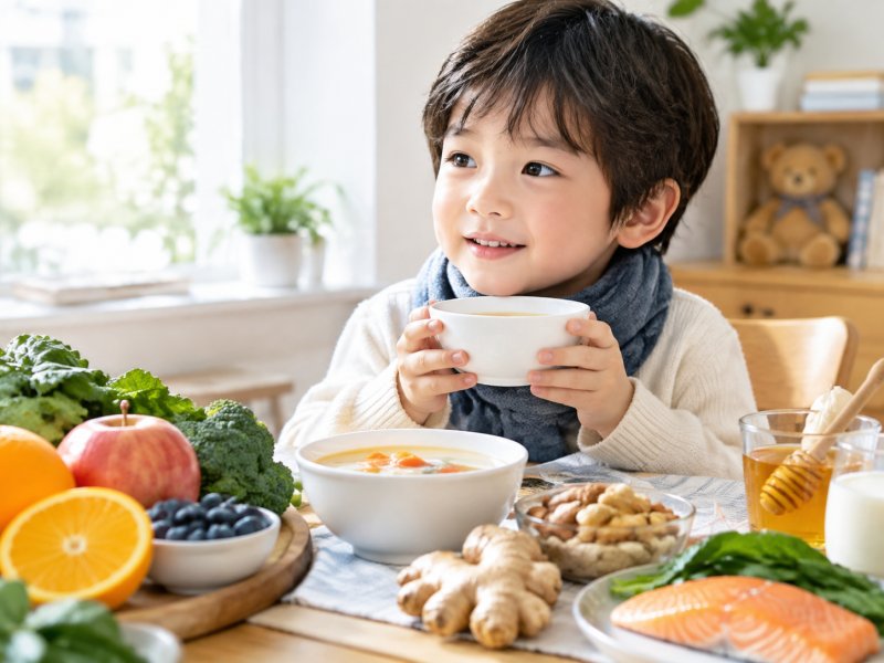 孩子慢性支气管炎总在换季时犯，提前吃什么食物能帮助预防