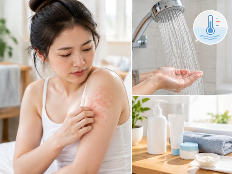 洗澡水温多少合适？慢性荨麻疹日常皮肤护理怎么做