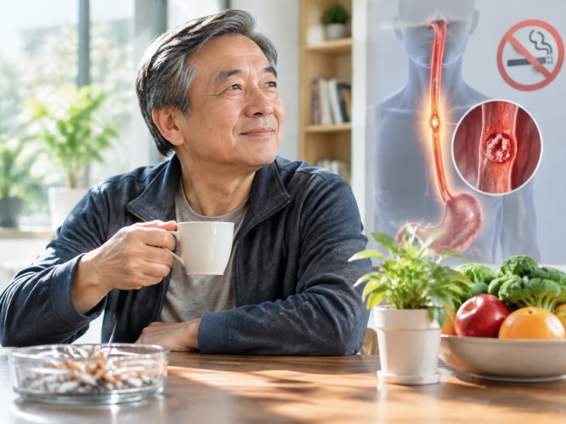 老烟民能不能预防食管癌？戒烟十年后风险会降多少