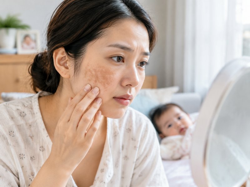 生完孩子忽然长了黄褐斑,是激素原因吗要不要去医院查激素水平