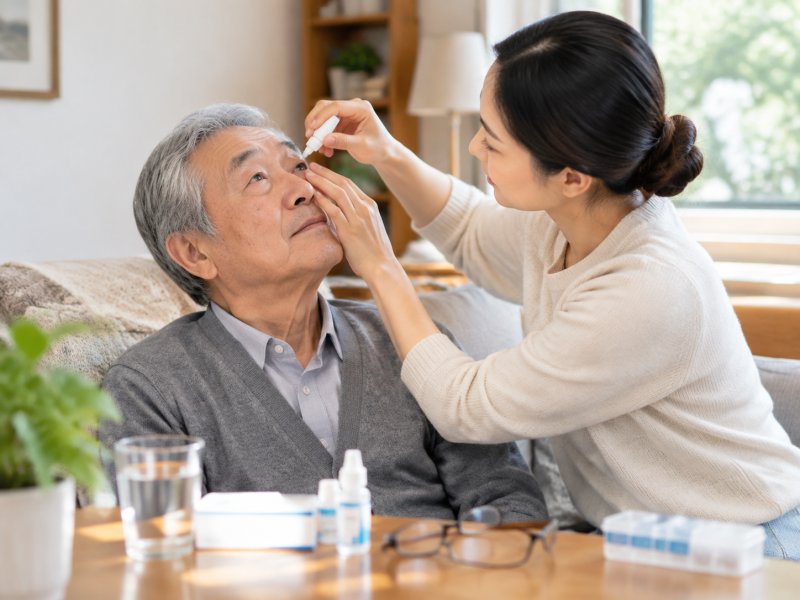 家里老人确诊青光眼怎么办？家属日常护理要注意哪些细节
