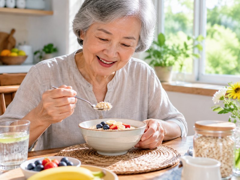 老人夏天早餐吃燕麦，要不要泡软一点再吃更易消化？