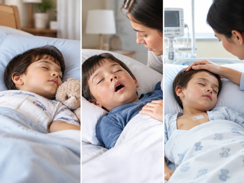 孩子打鼾和先天性心脏病手术后的孩子打鼾，护理上有什么不同