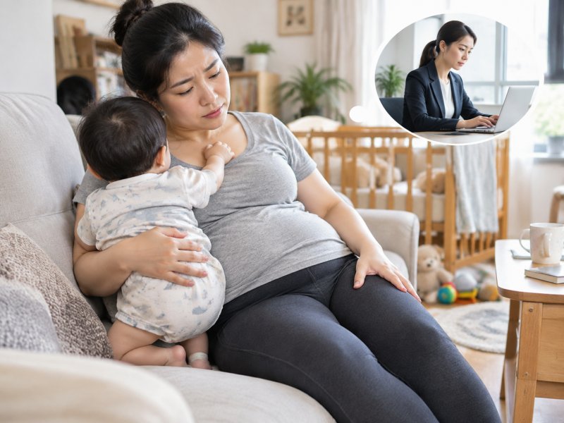 产后妈妈久坐带娃下半身胖了一圈，日常护理和普通上班族有什么不同？