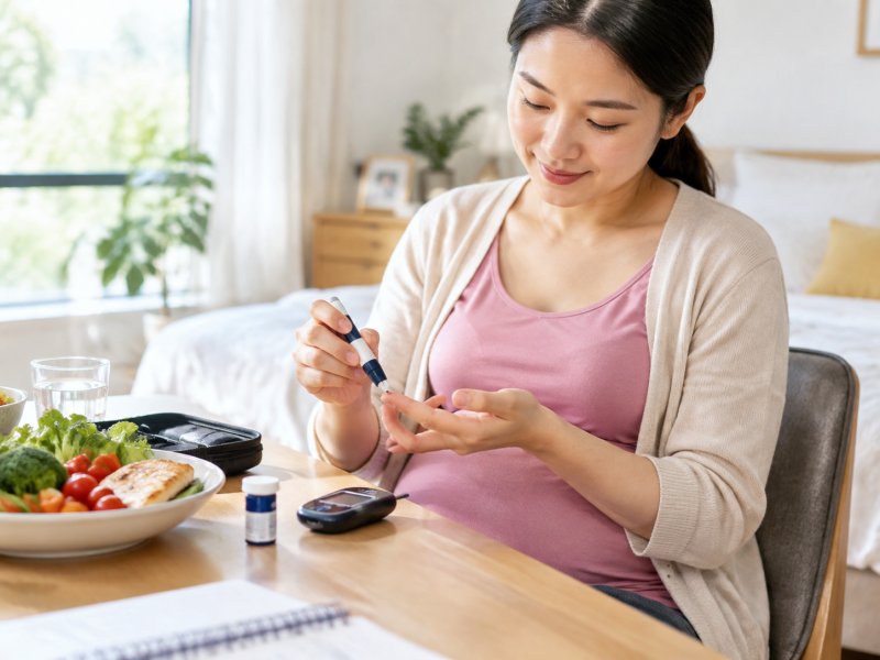 血糖仪扎手指一天测几次？妊娠糖尿病的日常护理怎么做