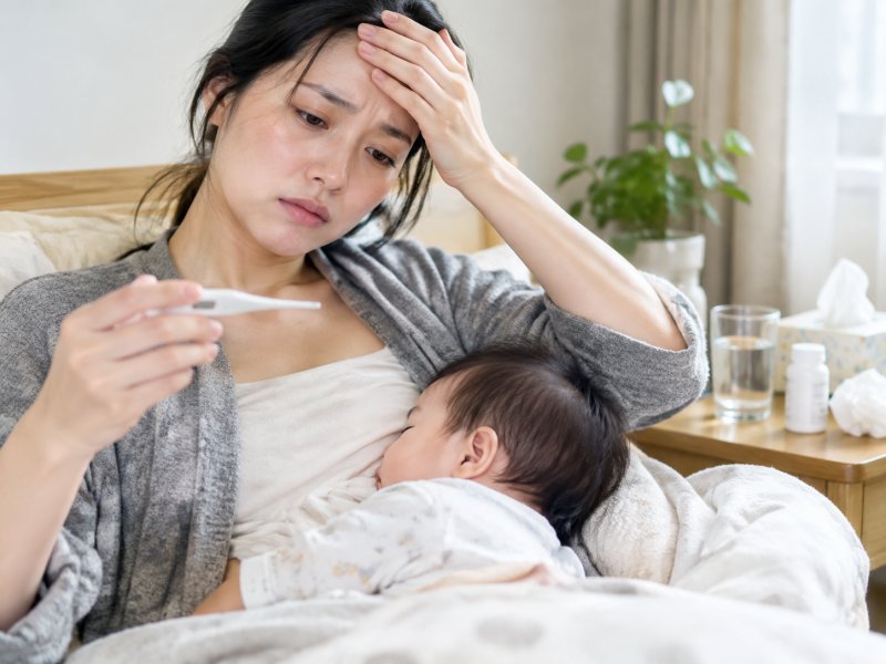 乳腺炎发烧到38度多，要不要停母乳先去医院输液