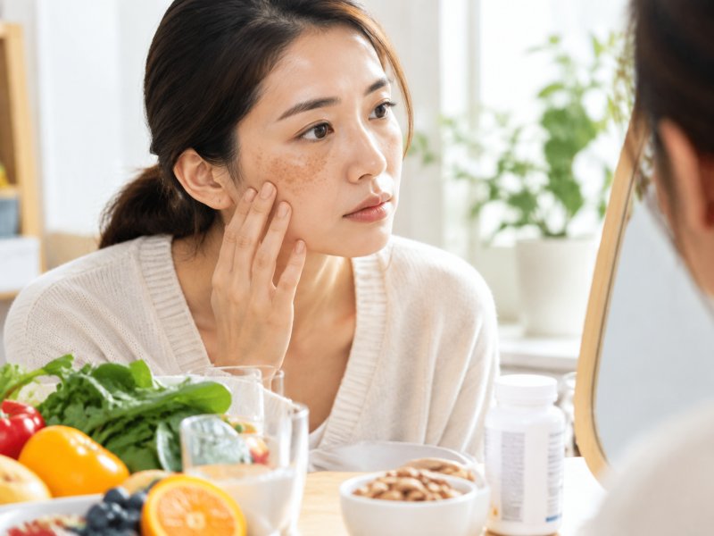 脸上长黄褐斑的人通常缺哪种维生素,日常饮食要不要额外补充