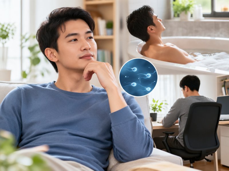 备孕男性日常护理，经常泡热水澡和久坐会不会直接影响精子发育？