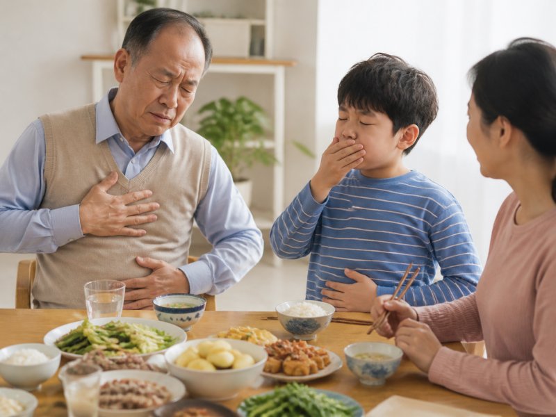 老人和孩子吃多后分别会有什么信号?这3个症状出现就要及时停嘴