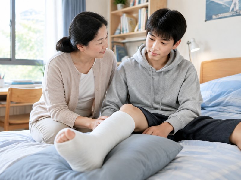 学生骨折后多久能好?日常护理要注意什么才能不留后遗症?