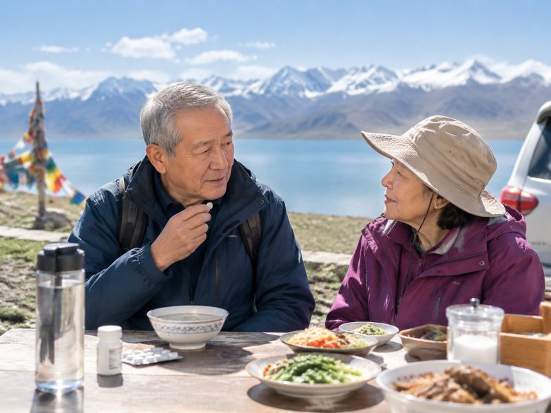 有高血压的老人去青海，饮食上要不要多吃盐来防高原反应？