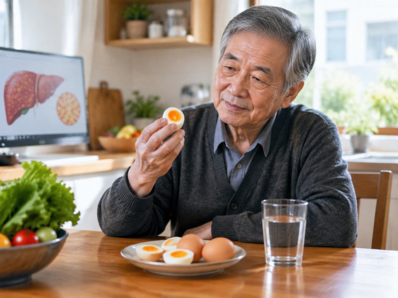 老人有脂肪肝,鸡蛋黄还能不能吃,一天吃几个比较安全?