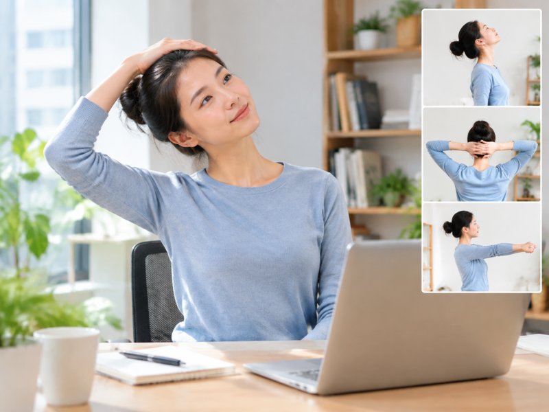 长期低头工作的人怎么通过运动预防颈椎病加重?