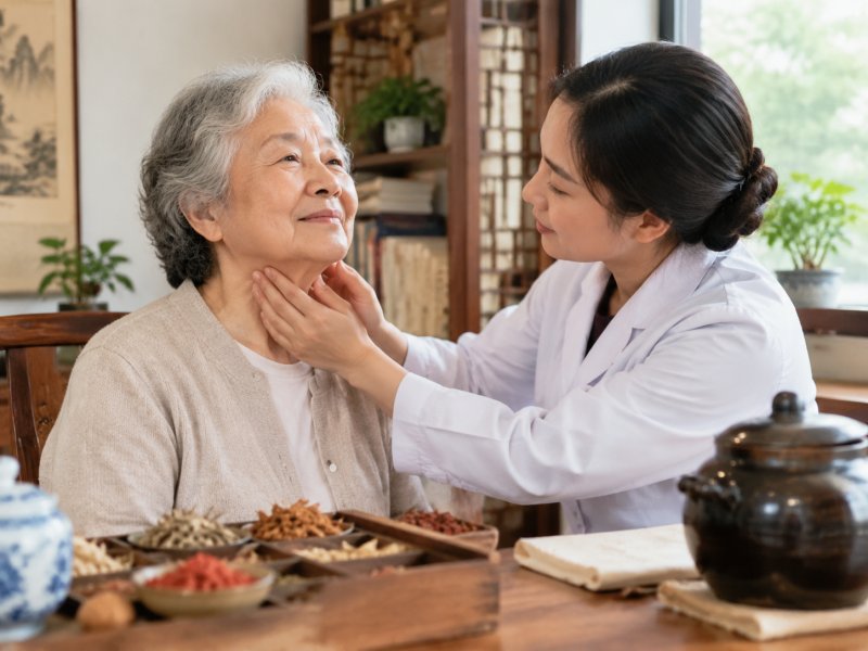 家里老人得了甲状腺癌不想做手术,中医治疗年纪大的人效果如何?