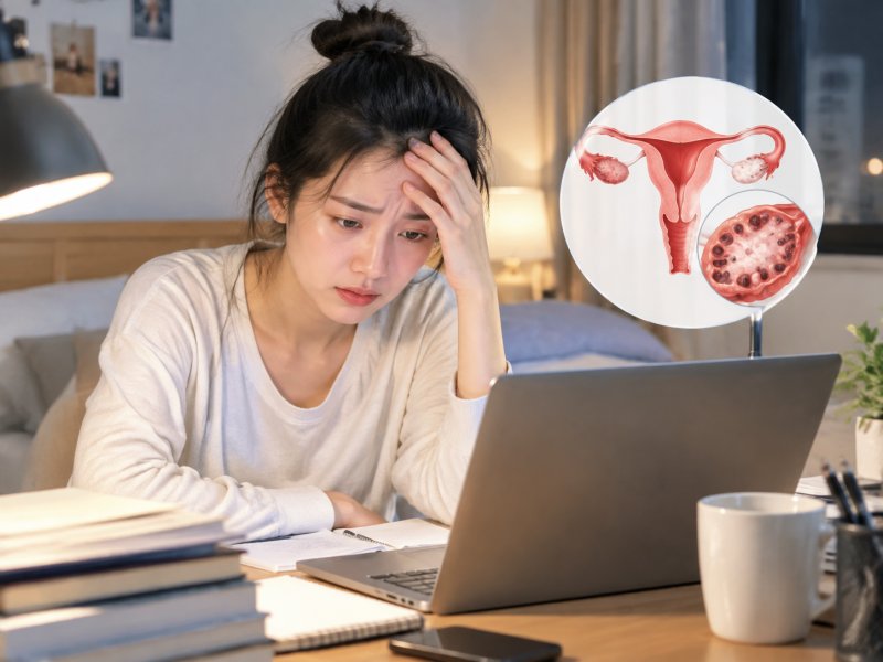 多囊卵巢综合征是什么原因引起的,和日常熬夜压力大有没有关系?
