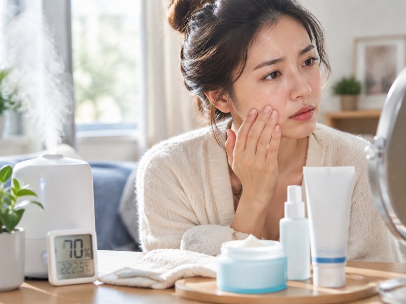 湿度70%还脸干,要不要停用控油产品改用含神经酰胺的保湿品?