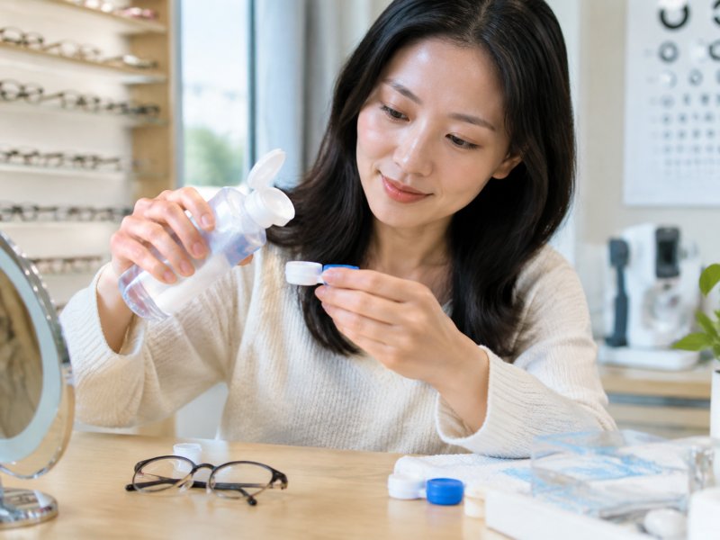 隐形眼镜护理液开封后用多久必须换?戴镜十年的人这么说