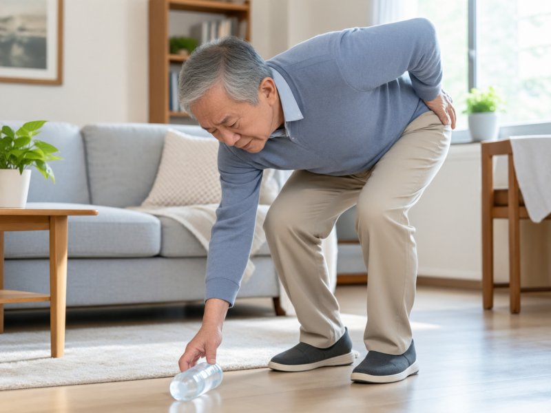 高血压老人弯腰捡东西时突然用力要不要紧?正确做法是什么
