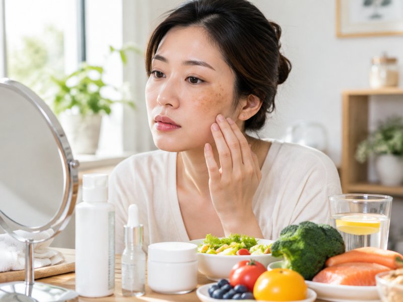黄褐斑反复发作怎么办?日常护肤和饮食上要不要忌口,一次说清楚
