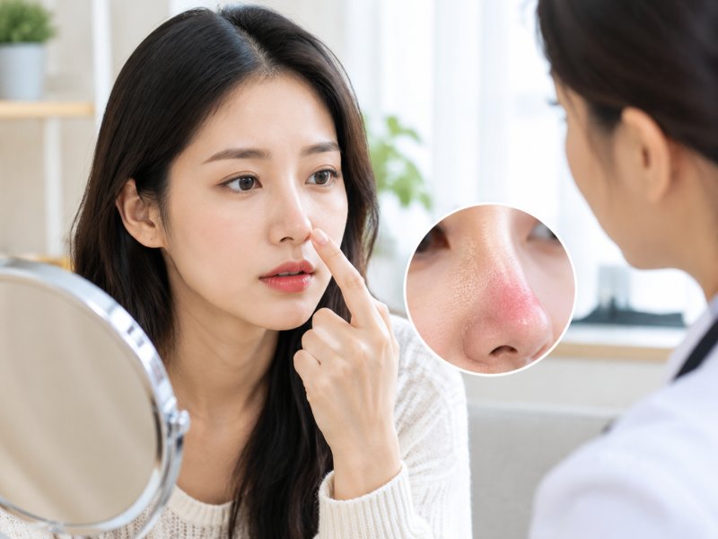 为什么有的人做纯韩综合仿生美鼻后鼻尖发红?是不是材料排异了怎么办