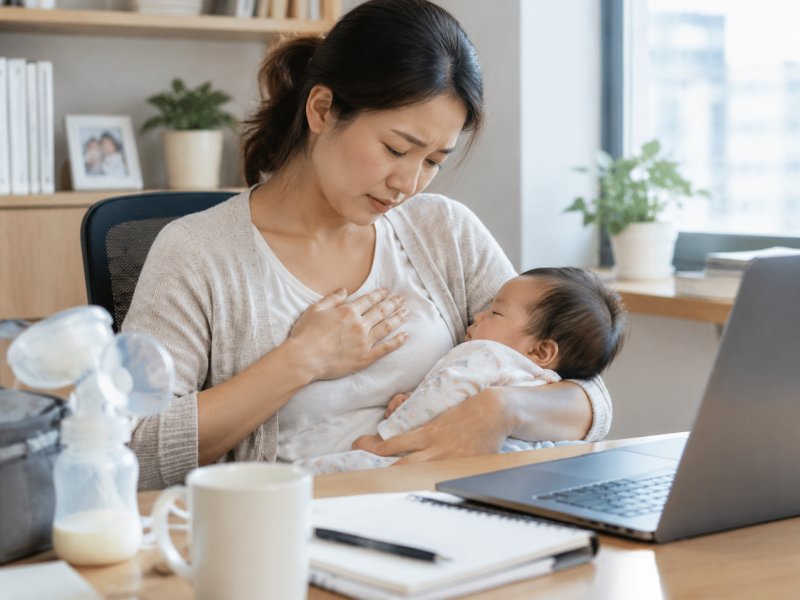 上班族妈妈得了急性乳腺炎，请假休息还是边上班边治疗怎么选