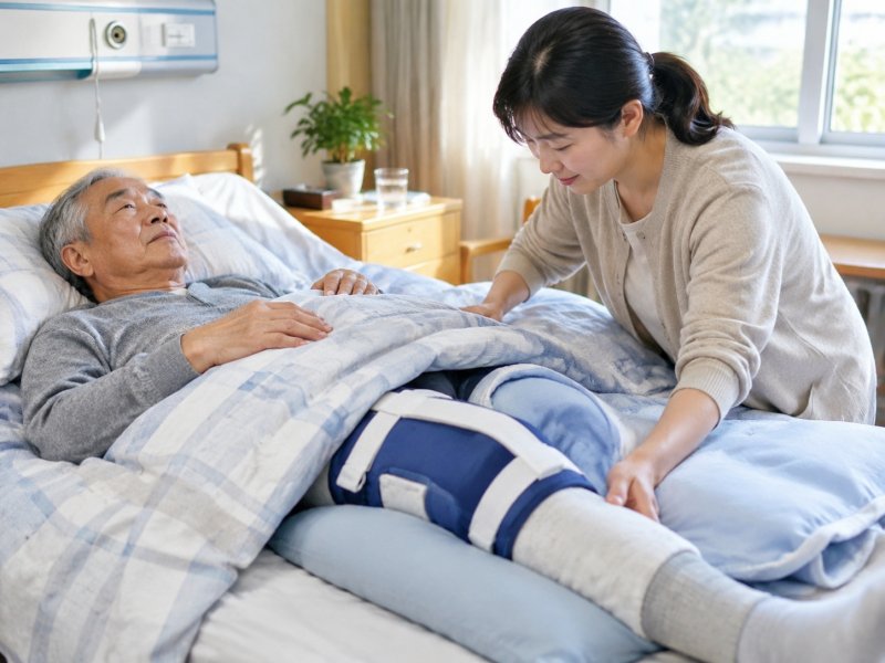 老人股骨转子间骨折卧床期,家属怎么护理才能防压疮和血栓?