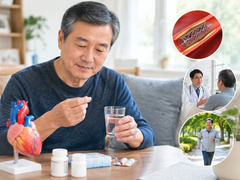 放支架后还要不要继续吃药？冠心病术后护理的3个关键问题