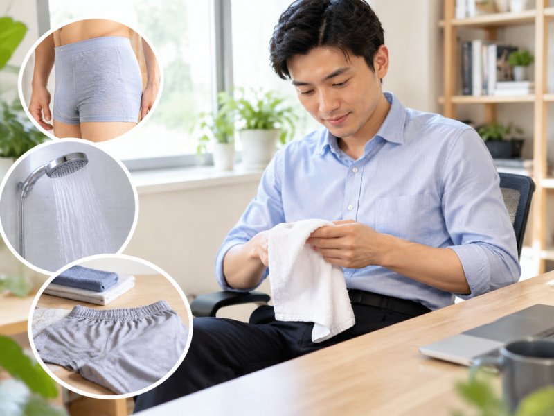 天气热出汗多怎么保持局部干爽?上班久坐的人该如何预防龟头炎