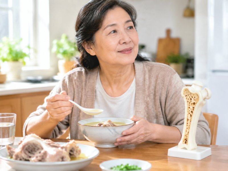 每天喝骨头汤能不能补钙防骨质疏松？真正管用的是这3件事