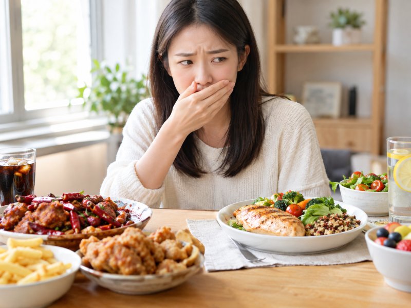 午餐常吃重口味的人，口臭反复该怎么调整饮食