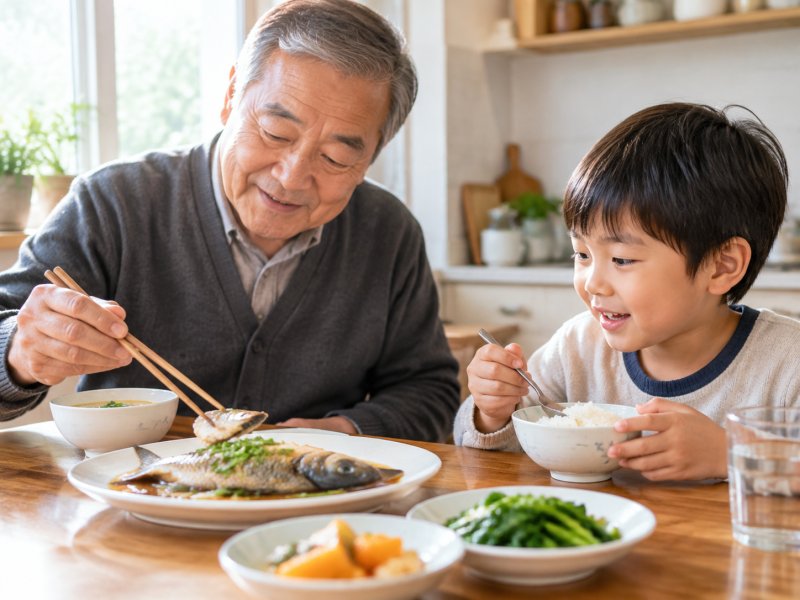老人孩子早上空腹吃鱼肉,消化功能弱该怎么处理才不伤胃?