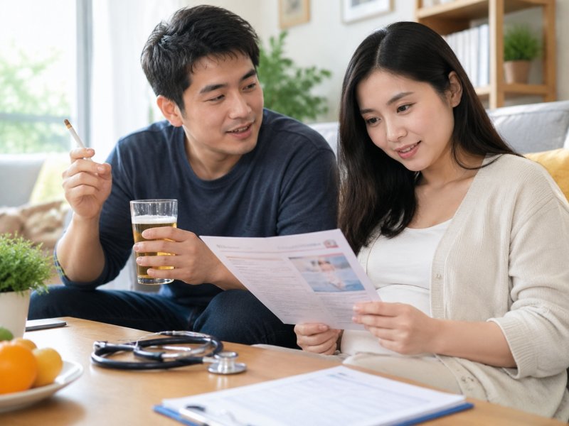 老公烟酒不忌口，孕前准备阶段要不要让他一起做检查