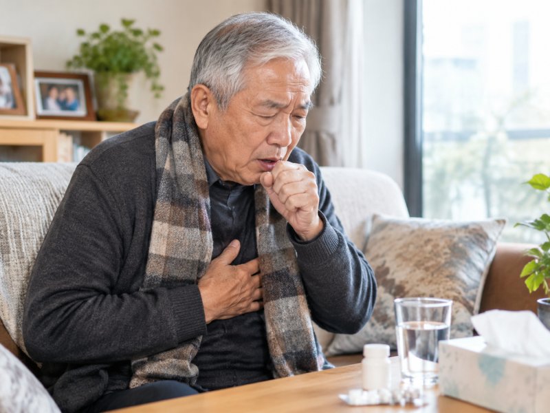 老慢支老人嗓子里的痰一直出不来会不会憋成肺炎,怎么判断轻重?