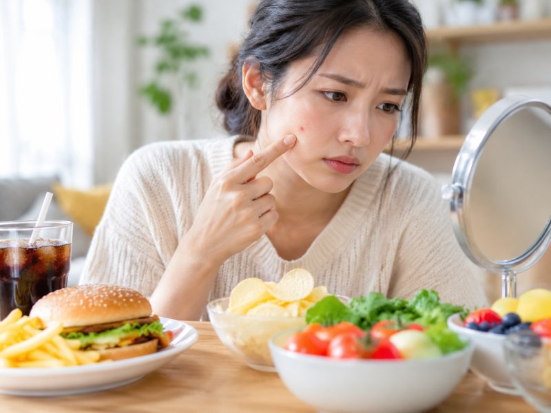 脸上长痘痘到底要不要忌口?医生教你分清哪些食物真会加重痤疮