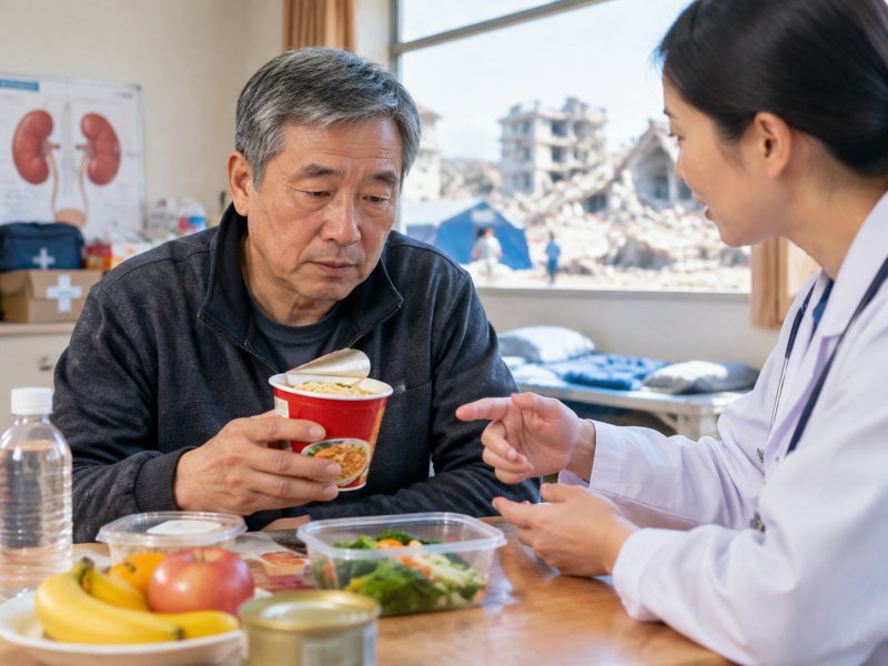 肾衰竭患者在地震后的饮食要注意什么？方便面能不能吃