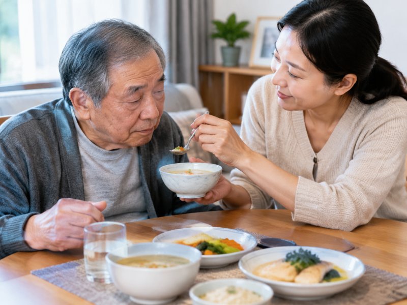 老人化疗后总说没胃口，家人该怎么给他做吃的才能多吃两口？