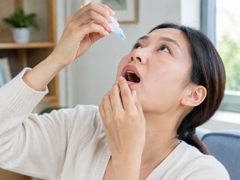 眼药水滴进去嘴巴发苦是什么原因,是不是方法没选对?