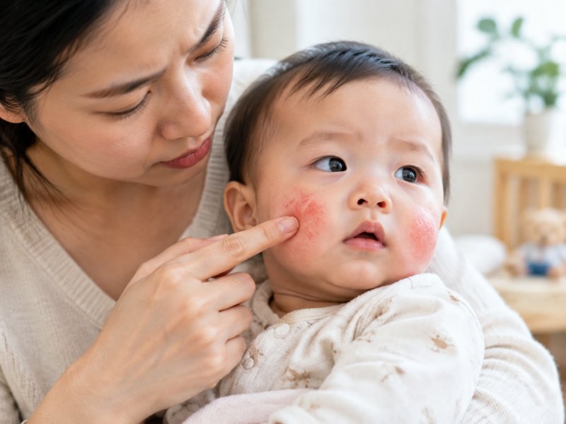 宝宝脸上长奶癣是什么原因?要不要抹药膏?