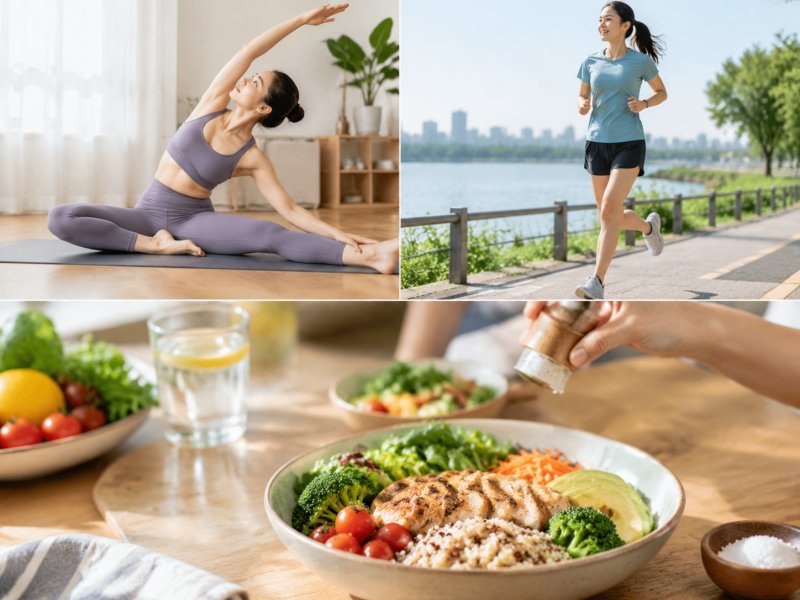 瘦腿瑜伽和跑步瘦腿哪个更有效,日常饮食要不要配合控制盐分?