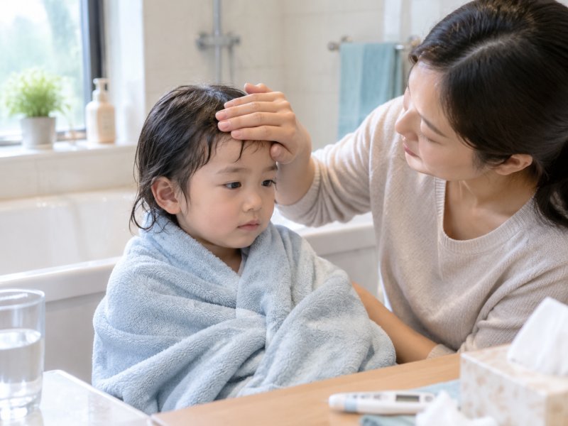 宝宝感冒能不能洗澡洗头,需要注意哪些事项避免加重