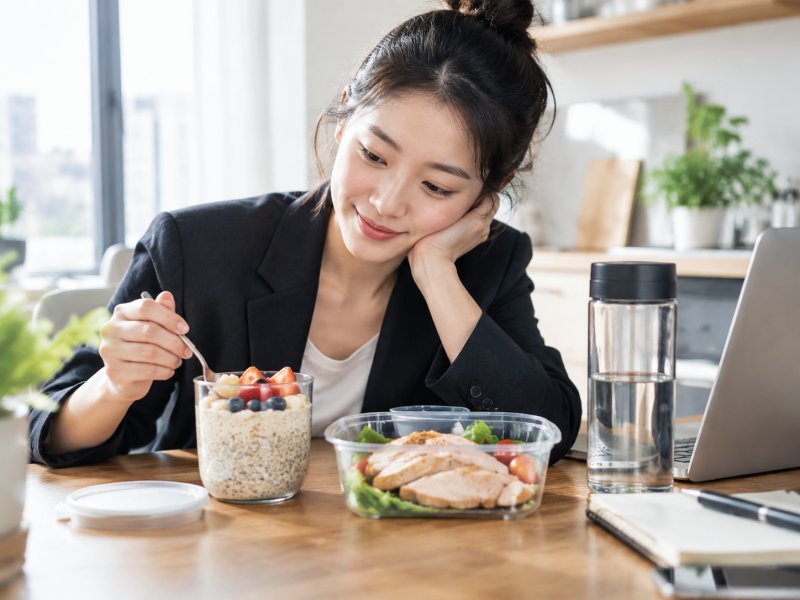 上班族早上时间紧,隔夜燕麦和即食鸡胸肉怎么选更适合减肥?